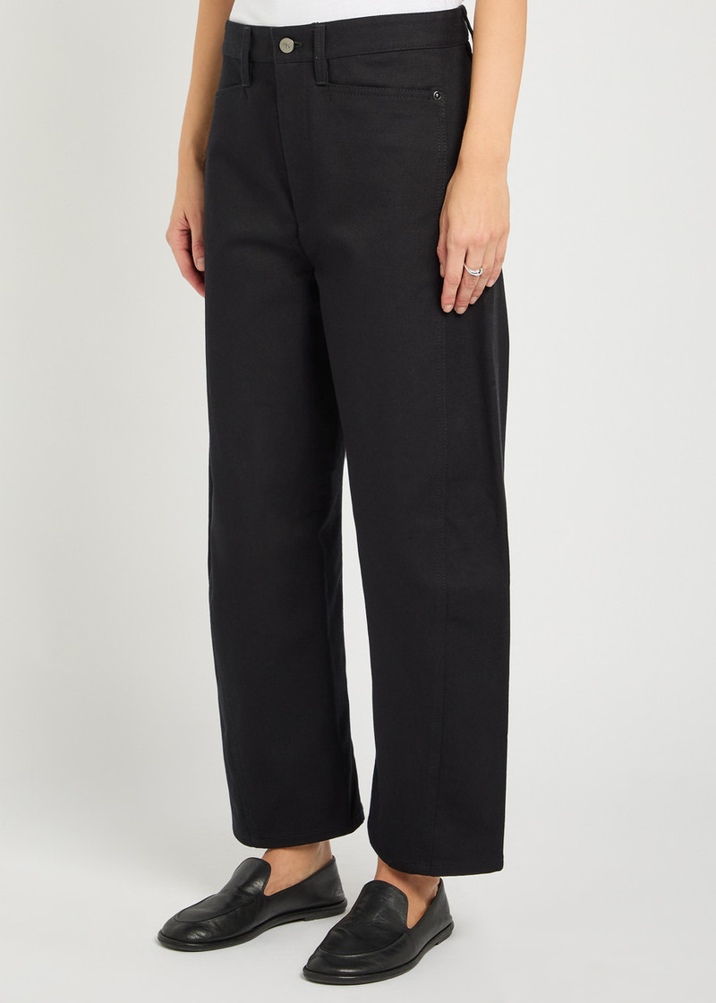 MARIA McMANUS Maria Mcmanus Bow Crop Barrel-leg Jeans outlook