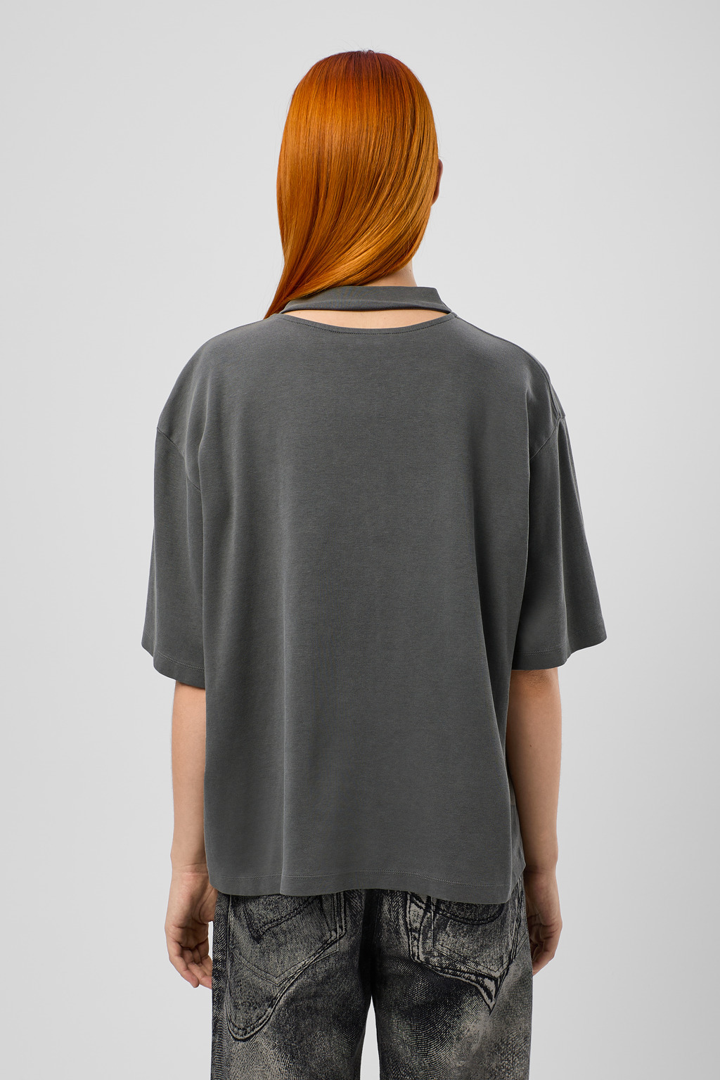 Gray Organic Cotton T-Shirt - 3