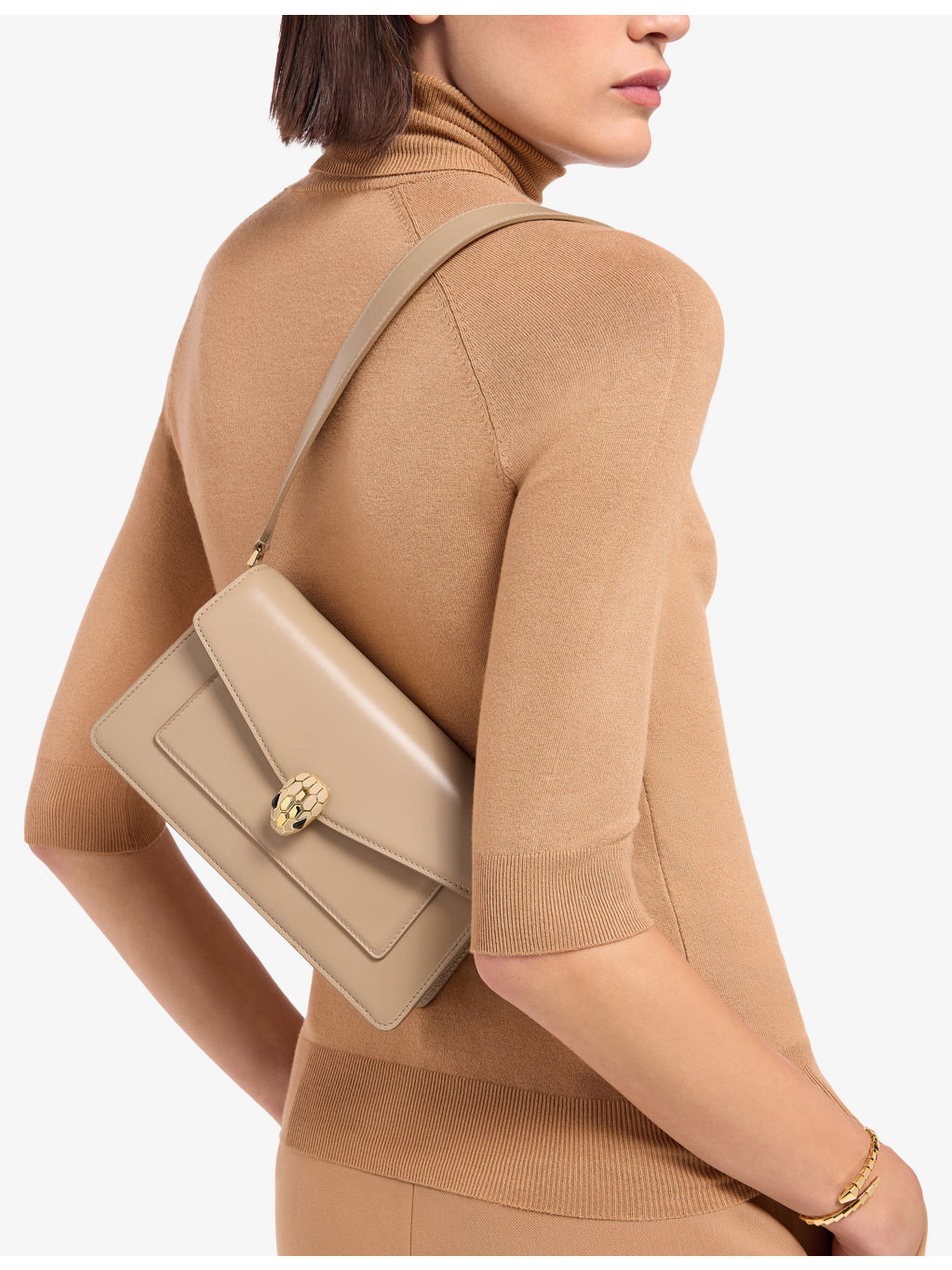 Serpenti Forever Small Leather Shoulder Bag - 3