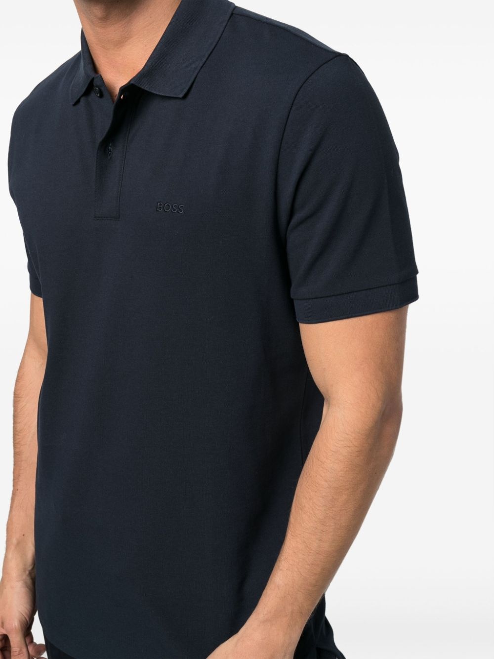 embroidered logo polo shirt - 5