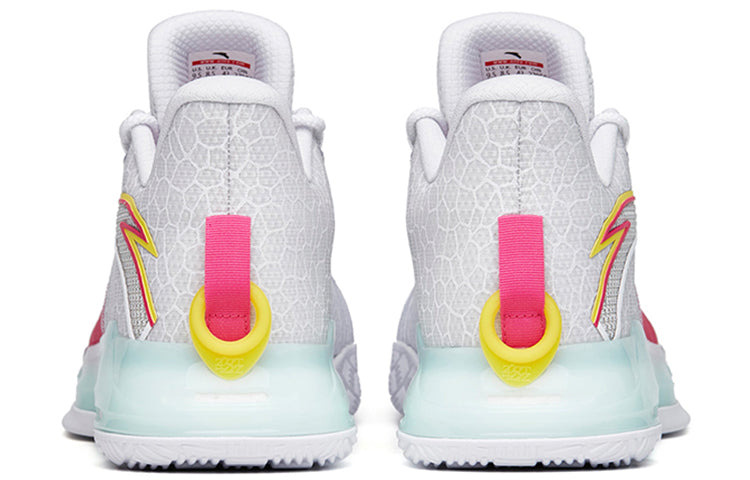 ANTA Light Crazy 1 Basketball Shoes 'White Pink' 112221607-1 - 4