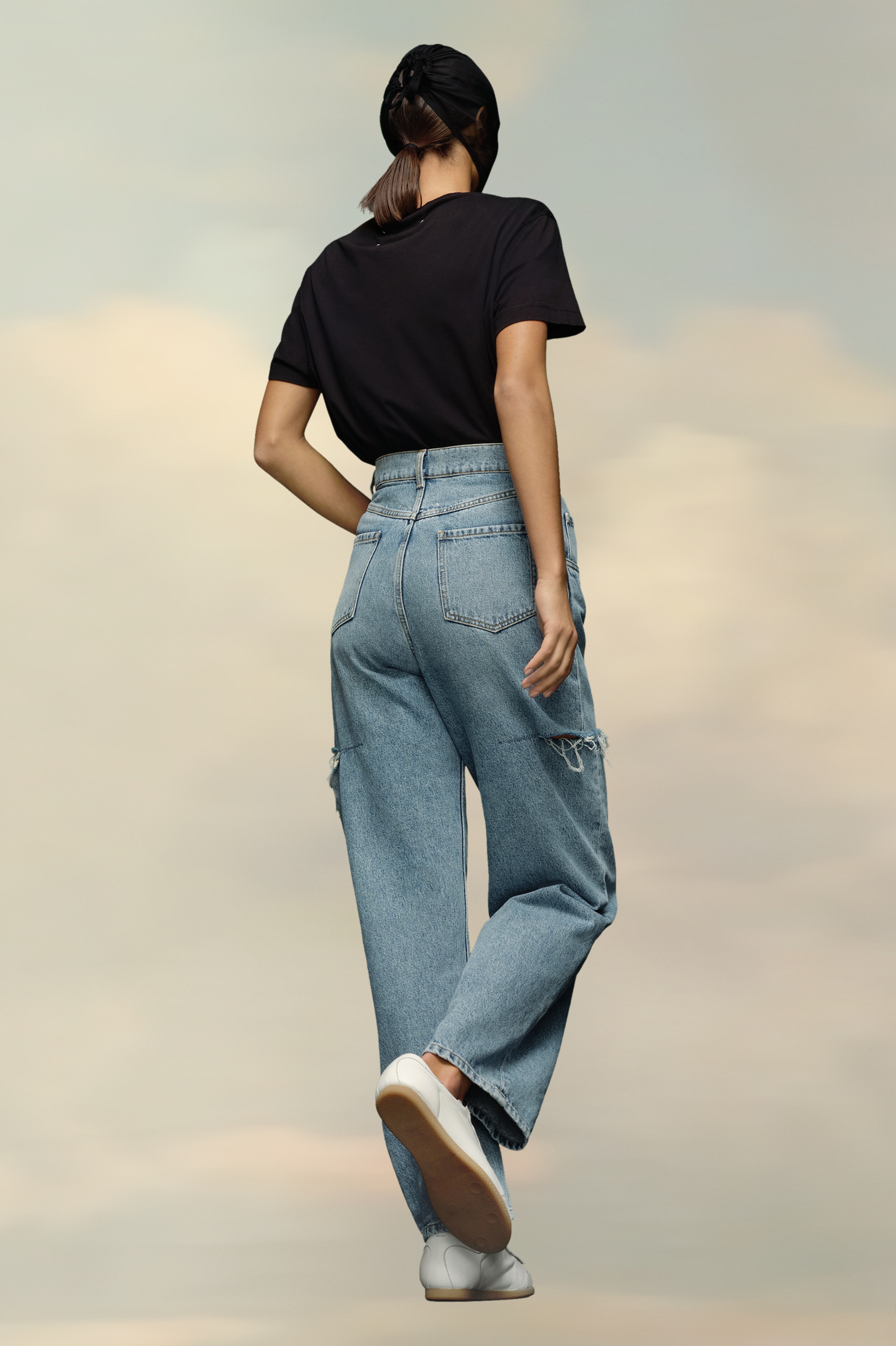 36サイズ　Maison Margiela 定番 slash denim Maison Margiela - Denim jeans with slash details | HBX