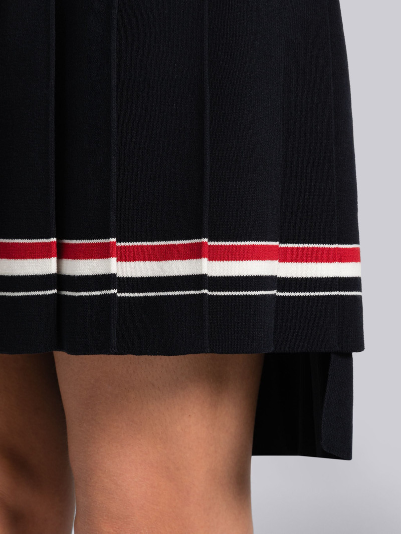 High Twist Cotton Cricket Stripe Sleeveless Tennis Dress 5