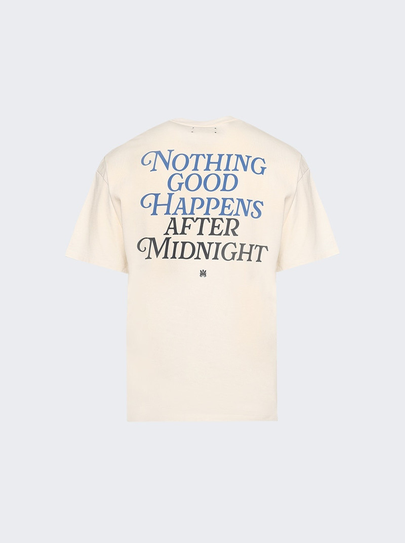 AMIRI Nights Oversized Tee Ivory outlook