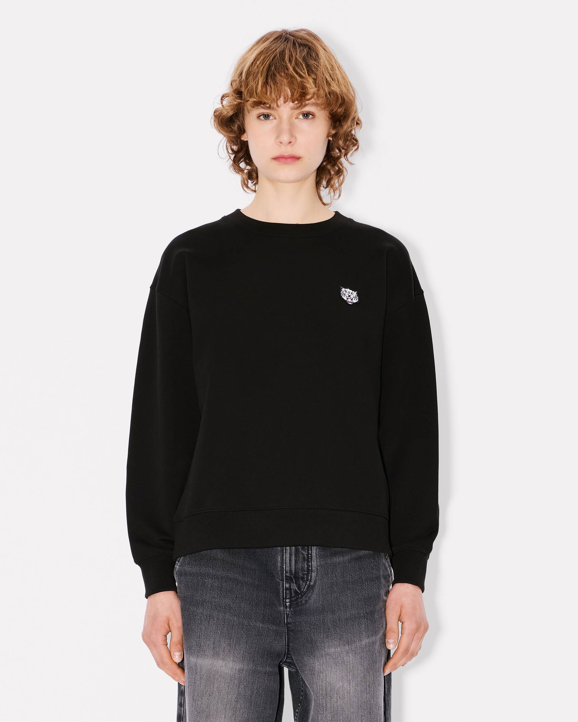 'KENZO Happy Tiger' embroidered sweatshirt in cotton - 3