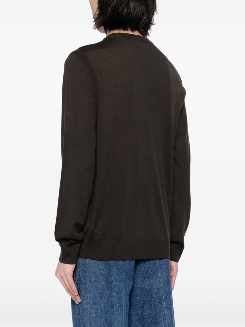 fine-knit merino wool jumper - 4