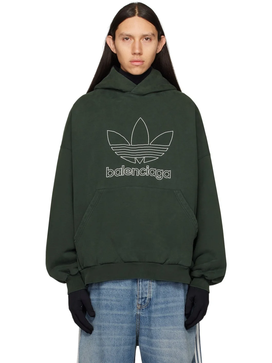 Green Adidas Edition Hoodie - 1