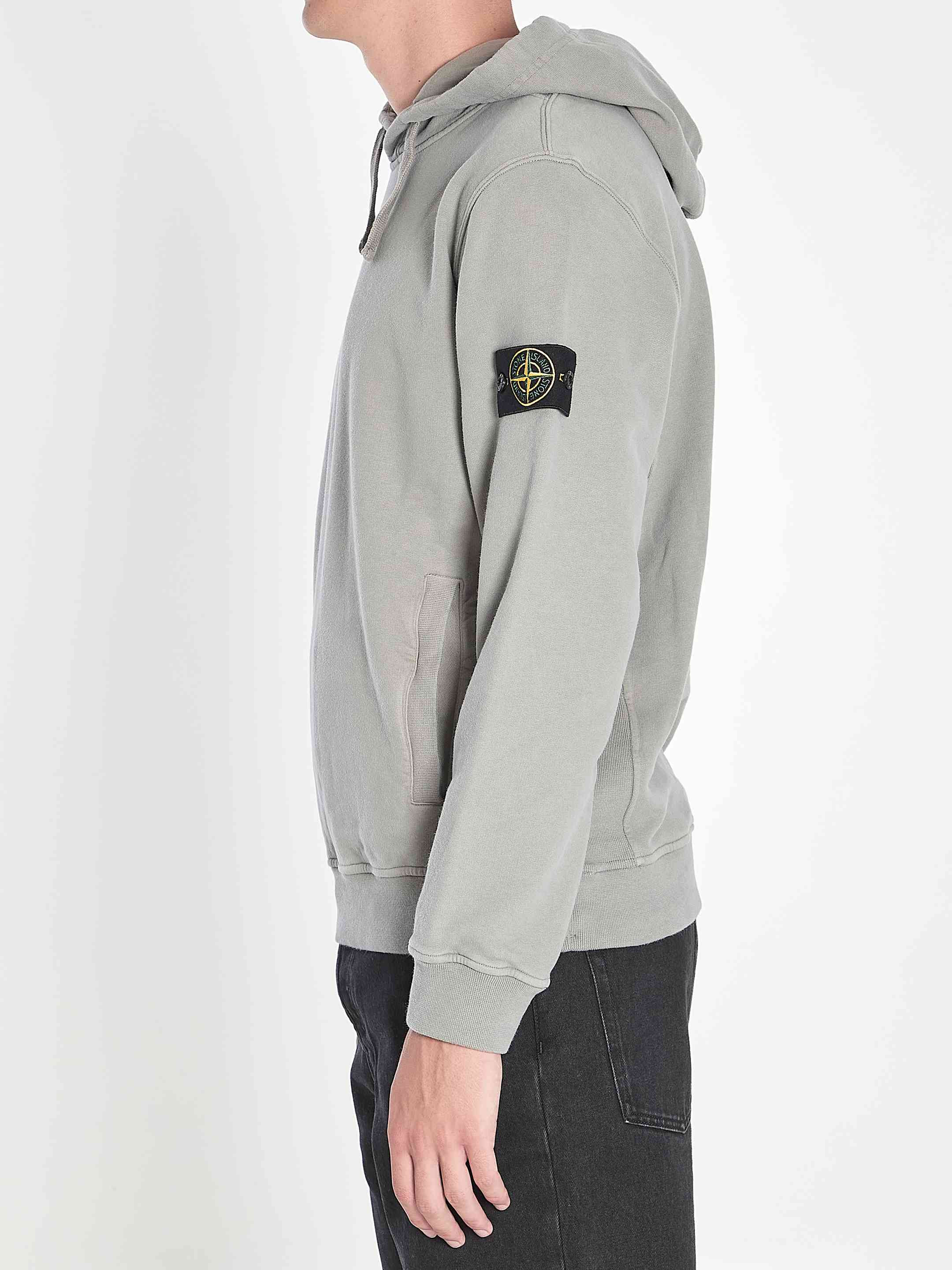 Stone Island Men Organic Cotton Hooded Sweatshirt - 3