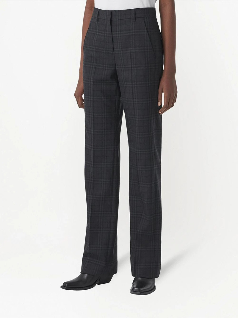 check wool tailored trousers 3