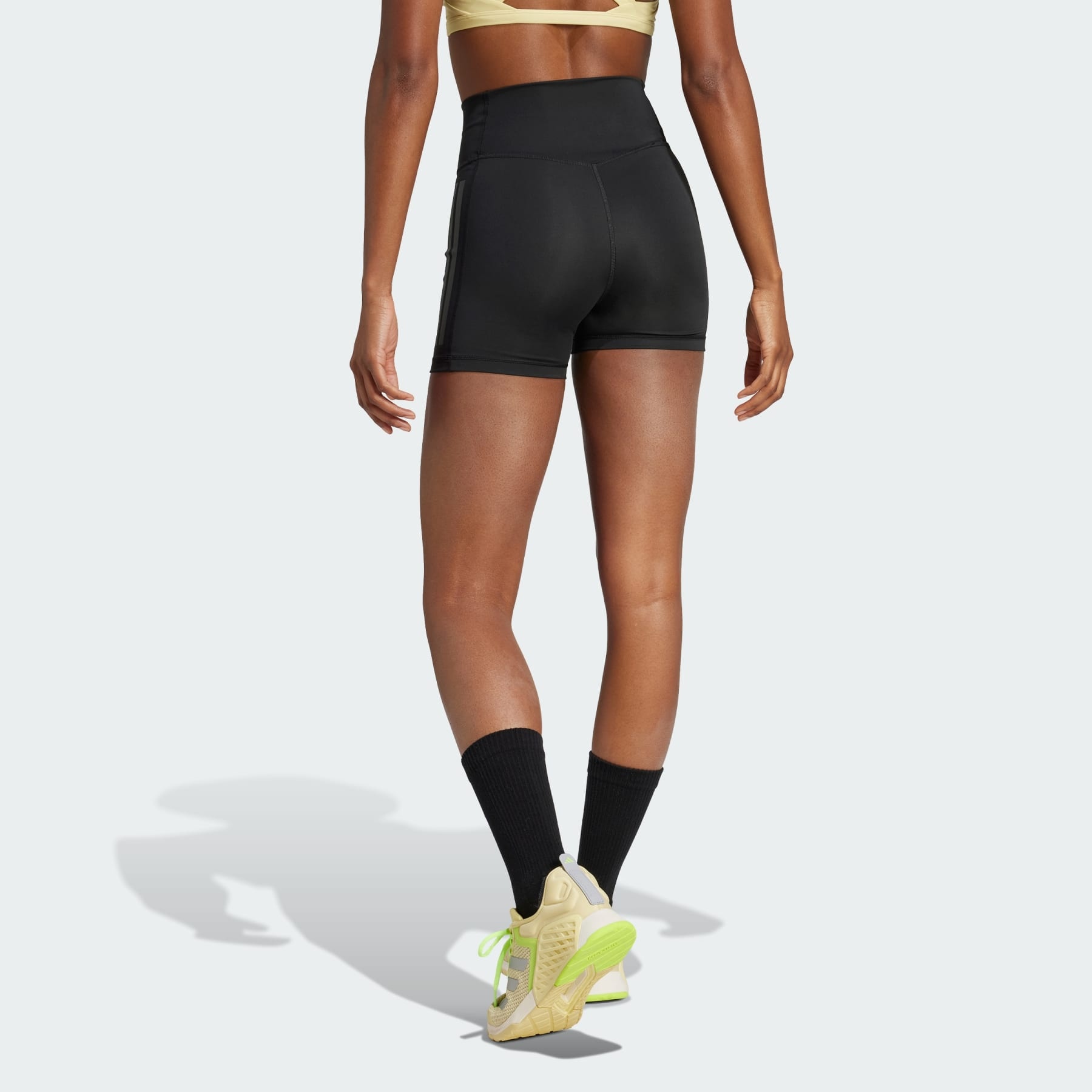 Optime 3-Stripes 1/4 Short Leggings - 3