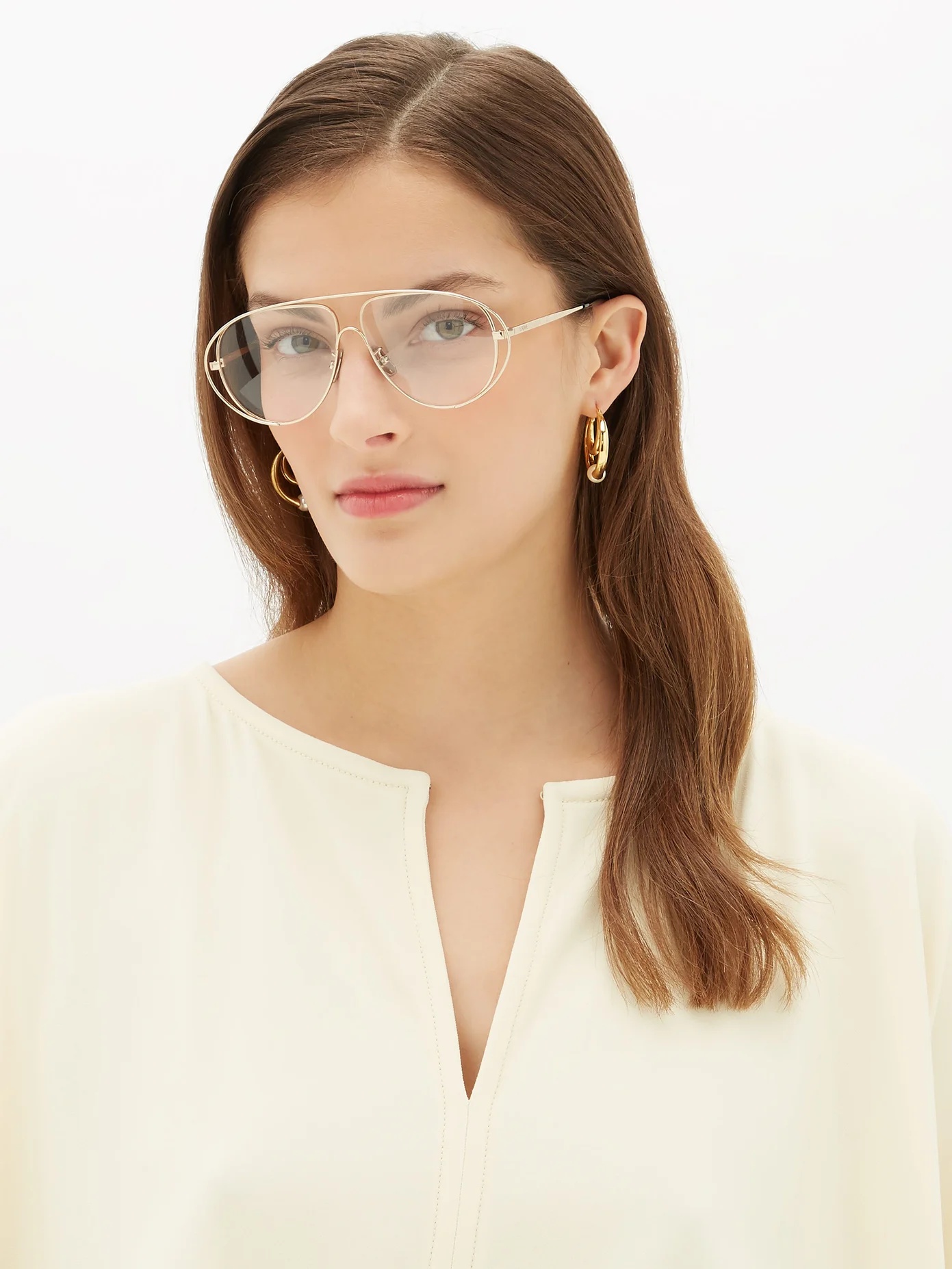 Aviator metal glasses - 2