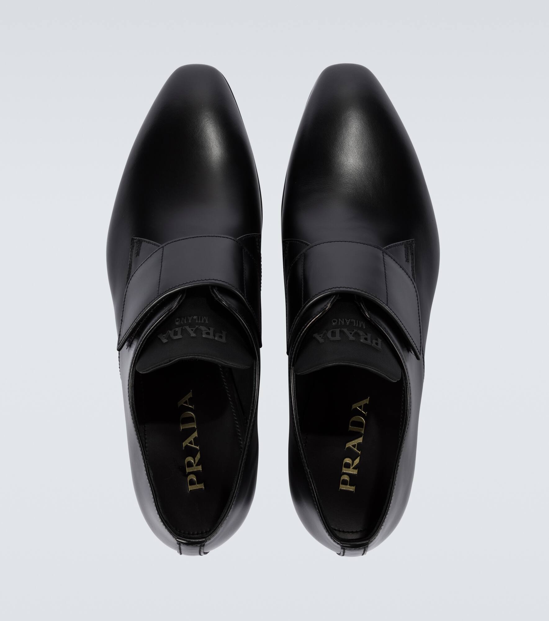 Brushed leather Derby shoes - 4