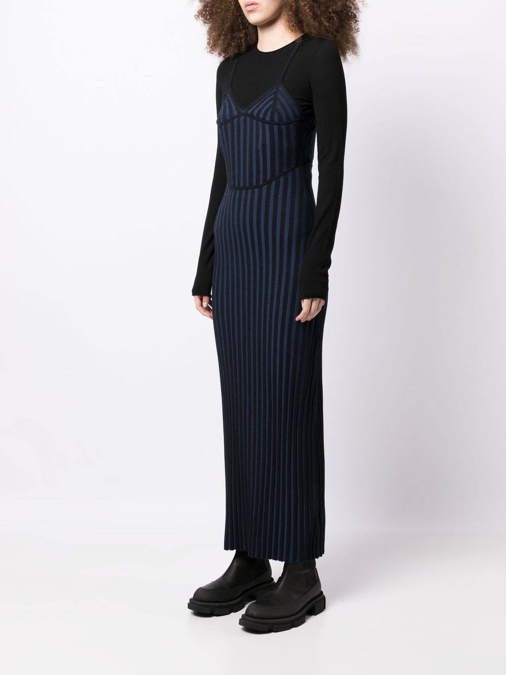 two-tone corset dress - 3