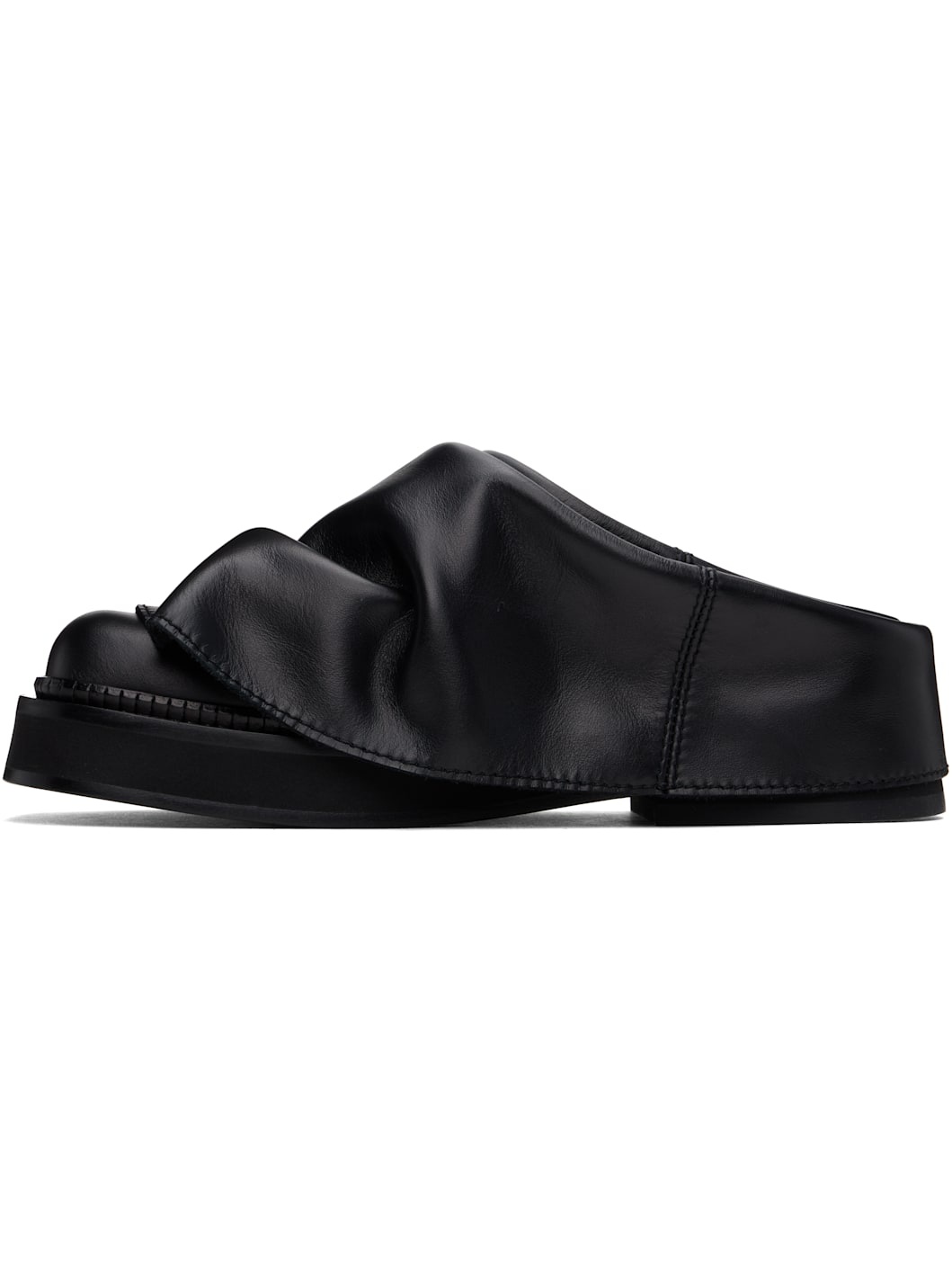 Black Mini Robin Sabot Slip-on Loafers - 3