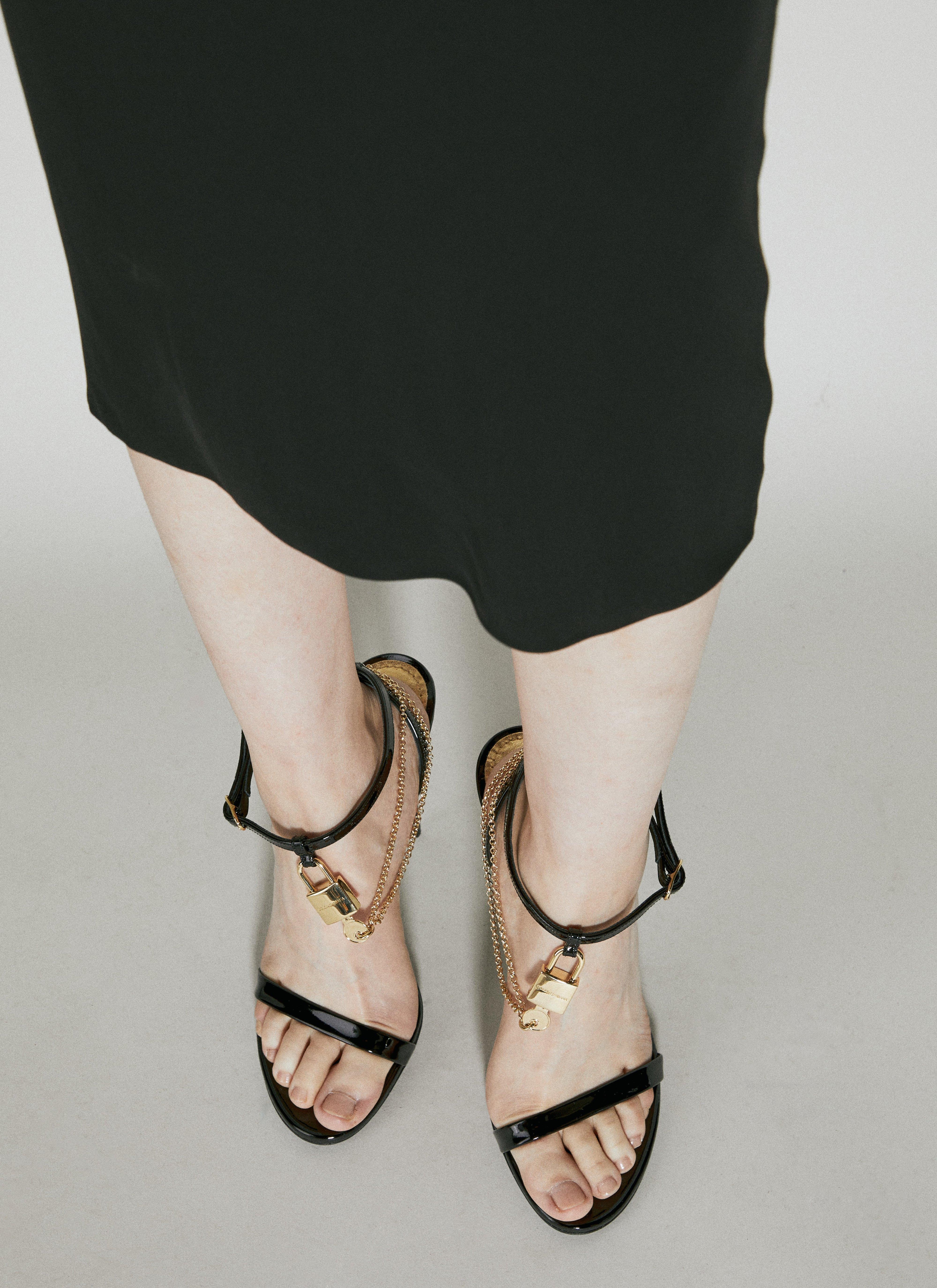 Dolce & Gabbana Women Patent Leather Heeled Sandals - 4