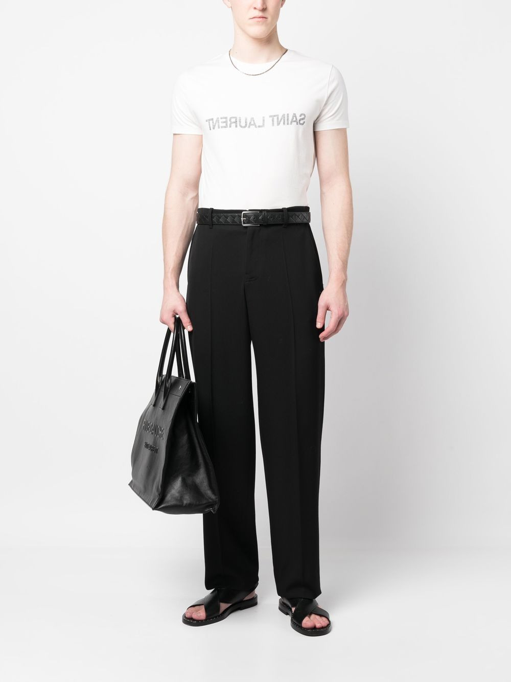 Saint Laurent Reverse Logo T-shirt - 5