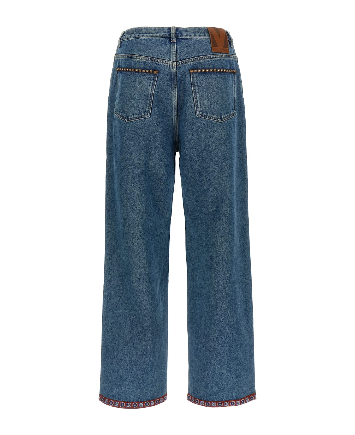 Valentino Garavani Floral Insert Jeans - 2