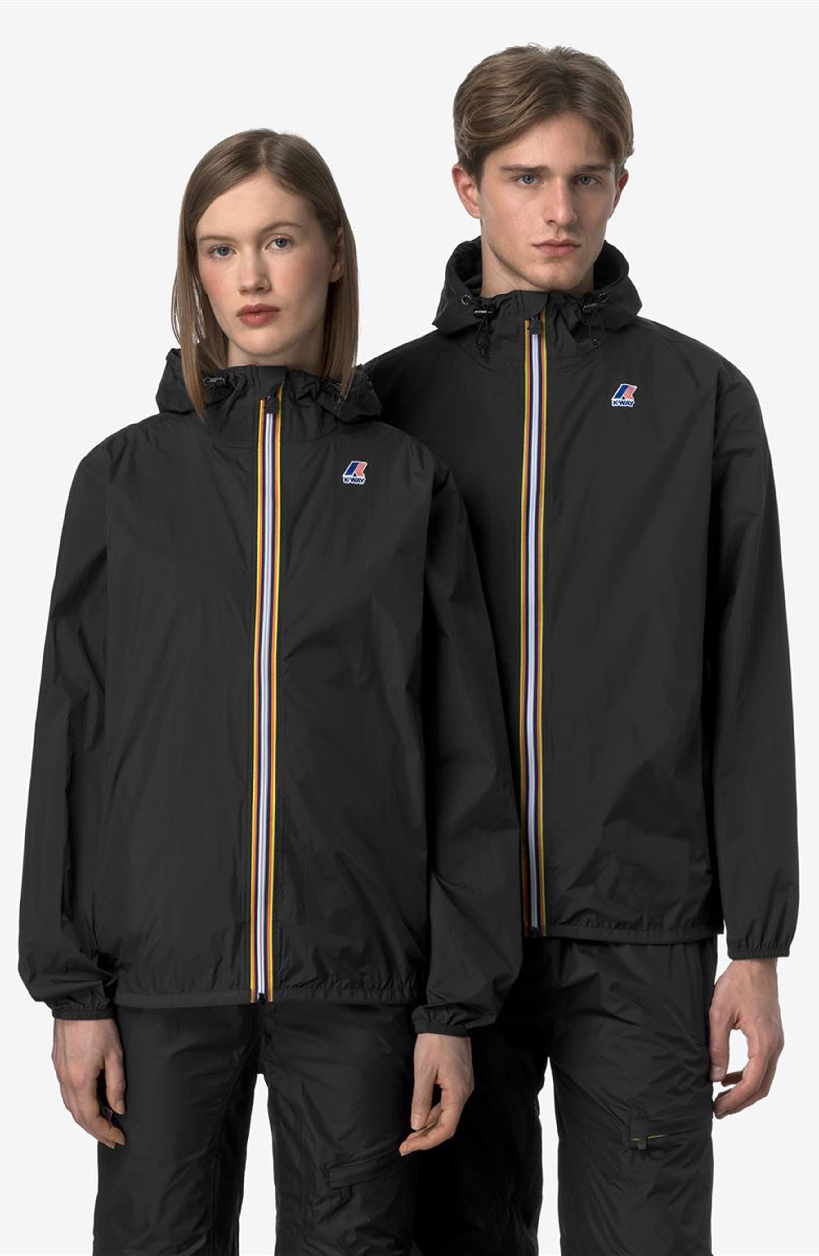 K-Way Le Vrai 4.0 Claude Water Repellent Jacket in Black Pure at Nordstrom - 6