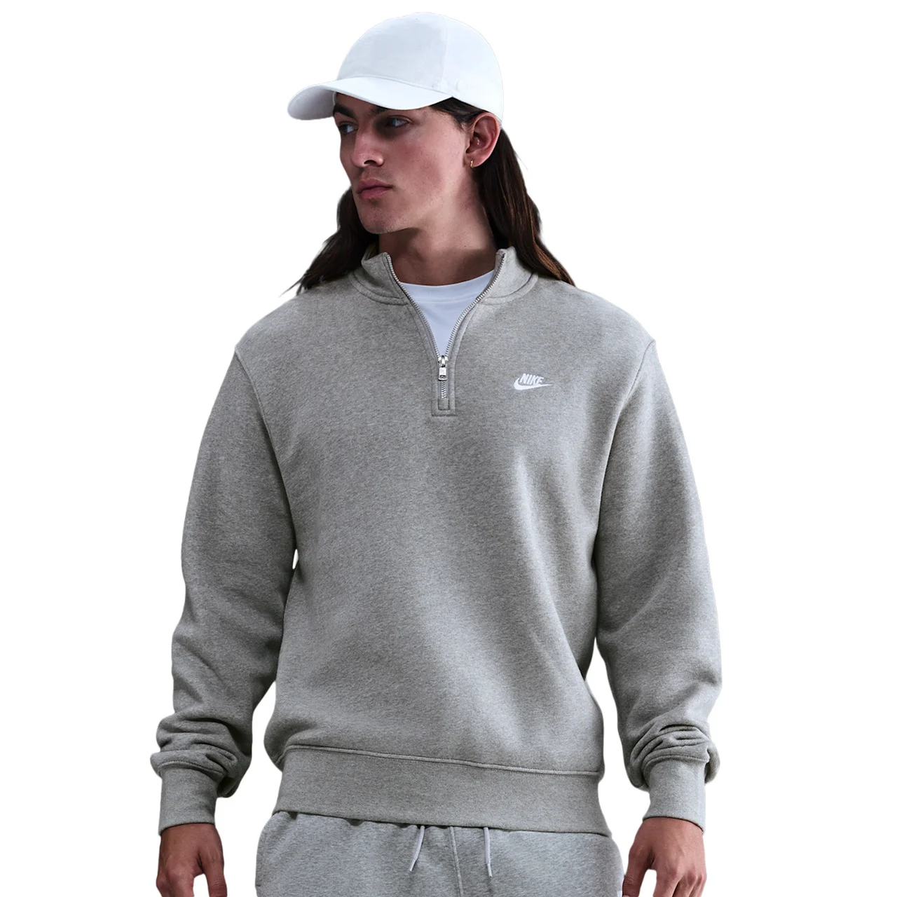 Nike Mens Nike Club Fleece Half-Zip - 1