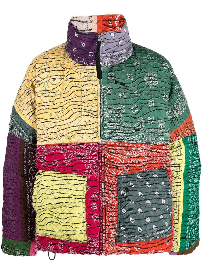 patchwork bandana-print jacket 1