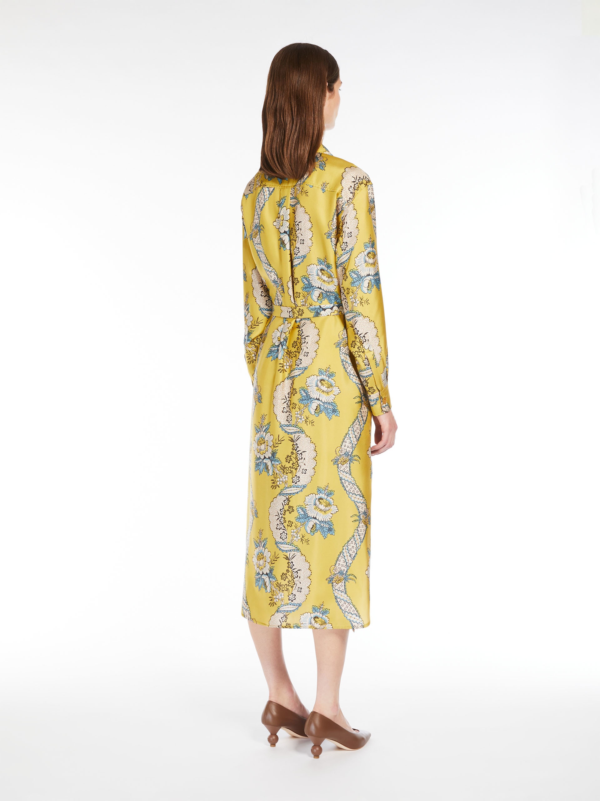 GAIA Printed silk shirt dress - 4