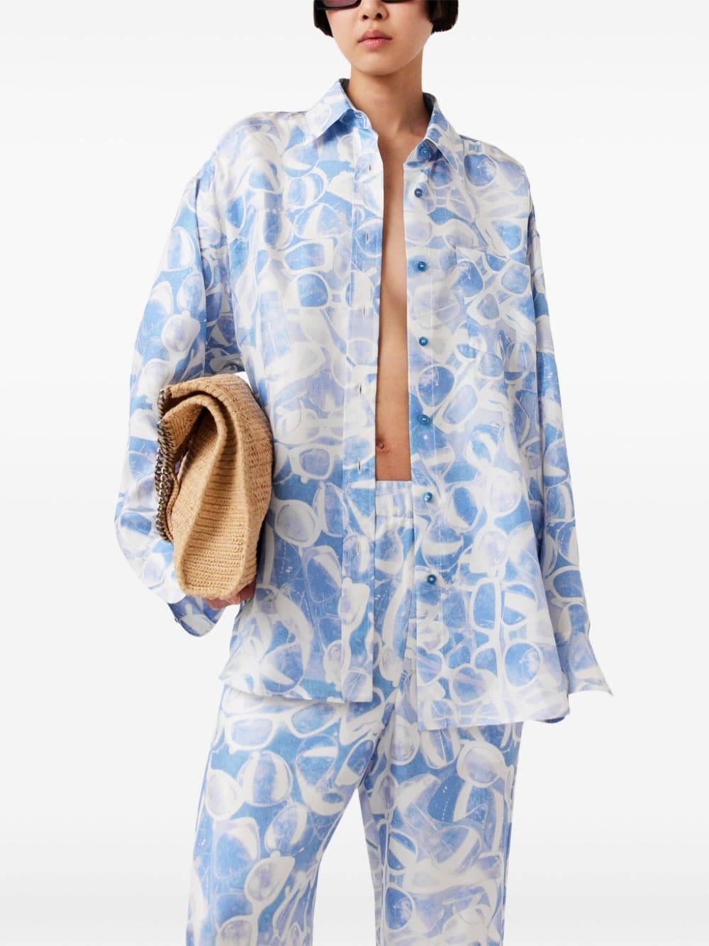 sunglasses-print shirt - 3