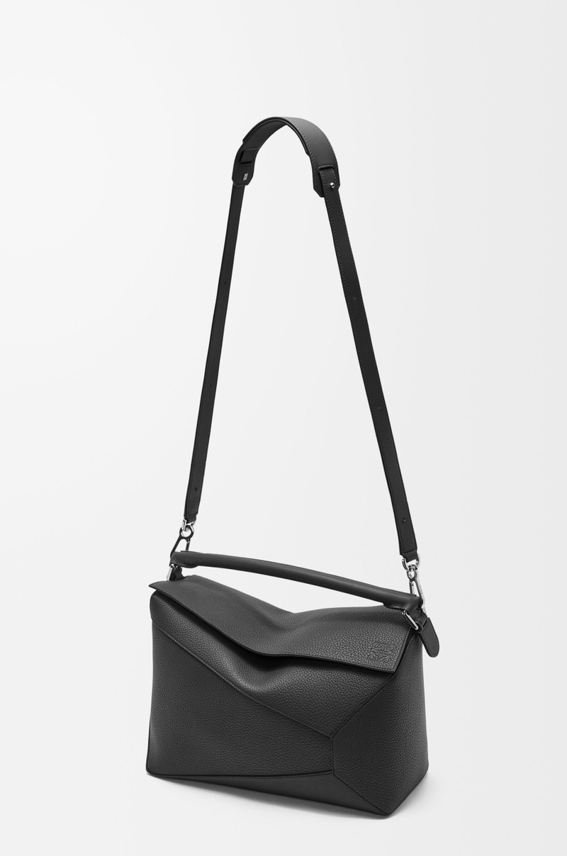Large Puzzle Edge bag in grained calfskin 8