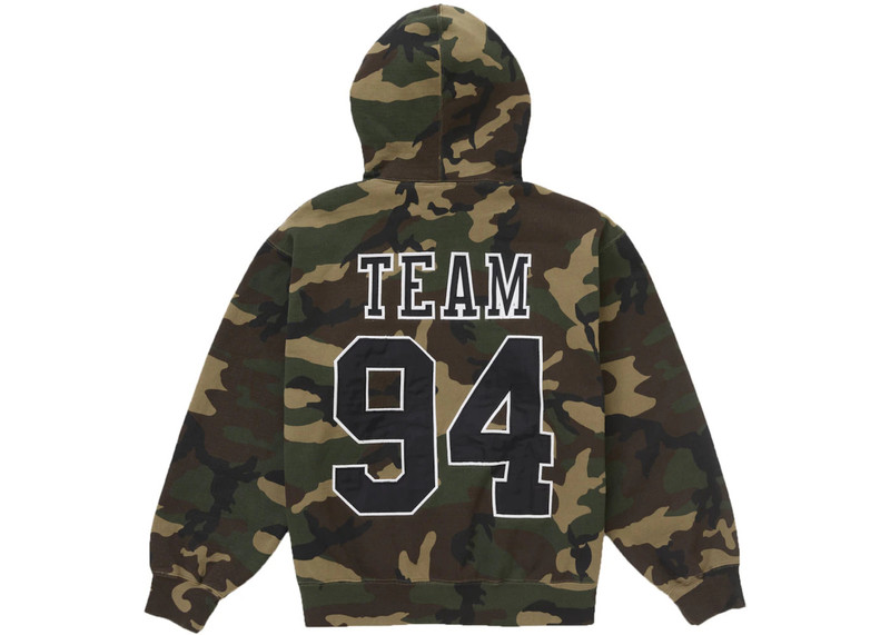 Supreme Supreme Team 94 Hooded Sweatshirt Camo outlook