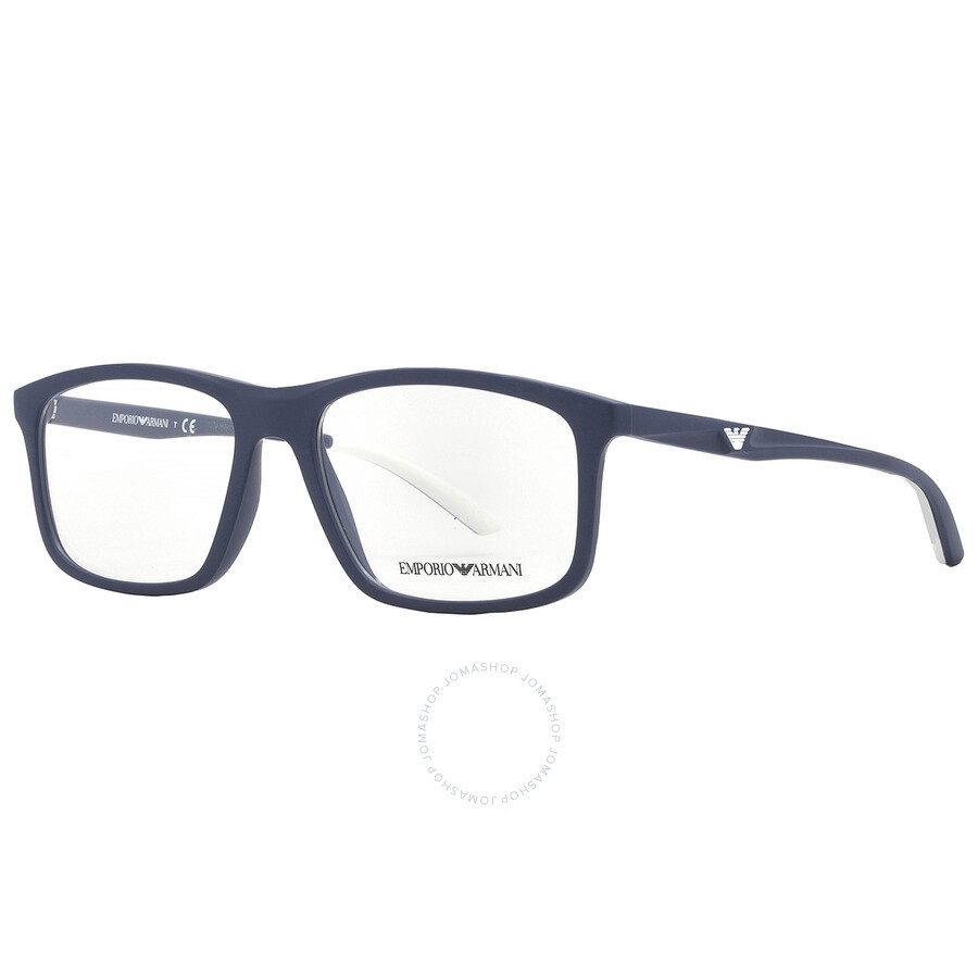 Emporio Armani Demo Rectangular Men's Eyeglasses EA3196 5088 56 - 5