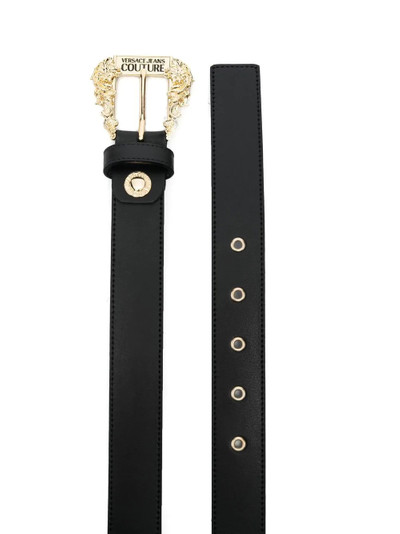 VERSACE JEANS COUTURE Baroque-buckle leather belt outlook