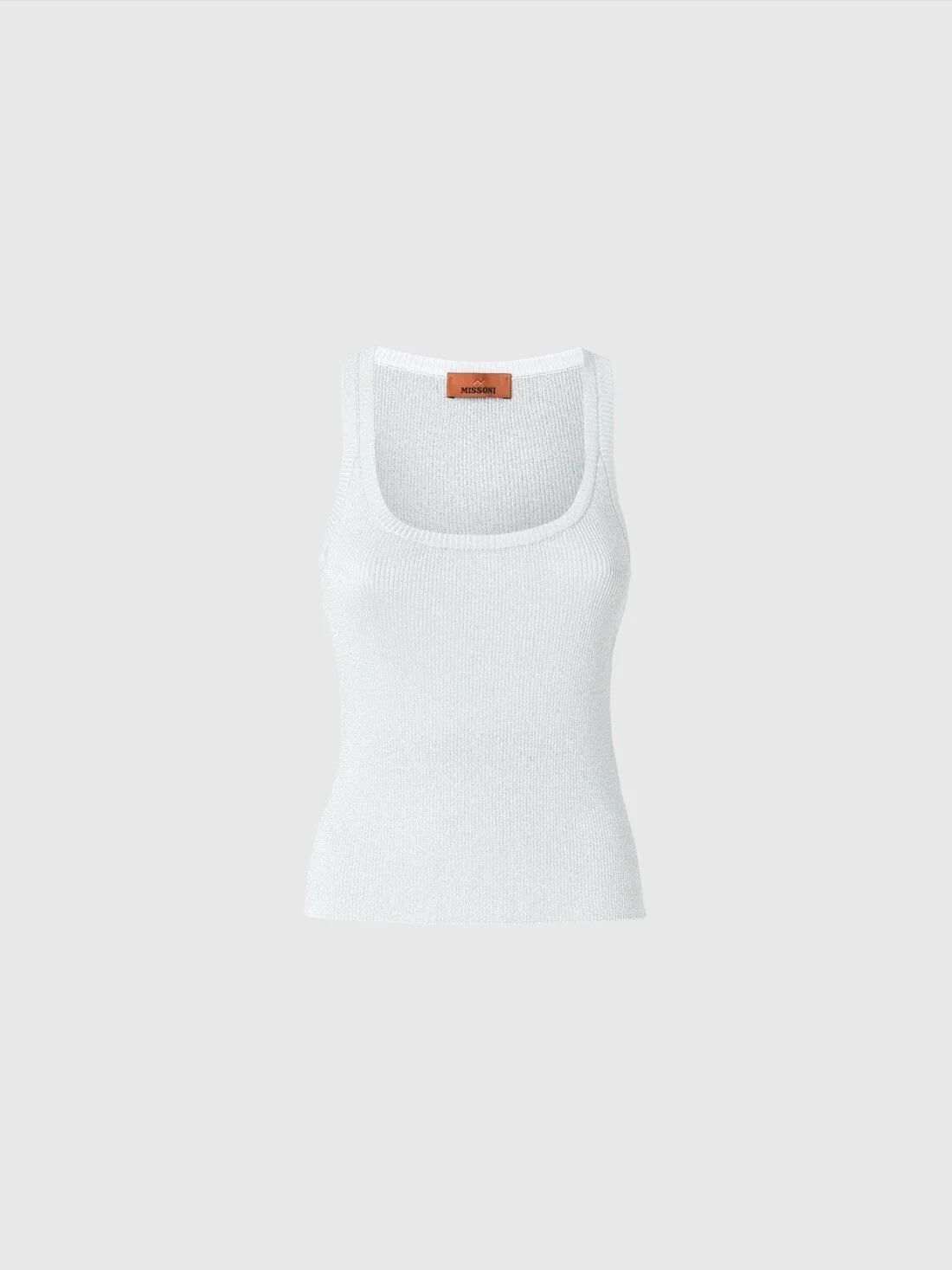 Viscose lamé tank top - 1