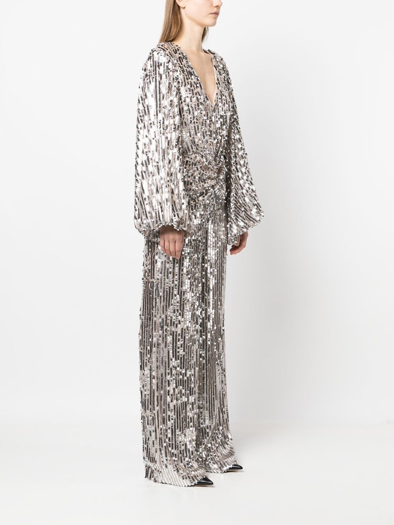 V-neck sequin jumpsuit 3