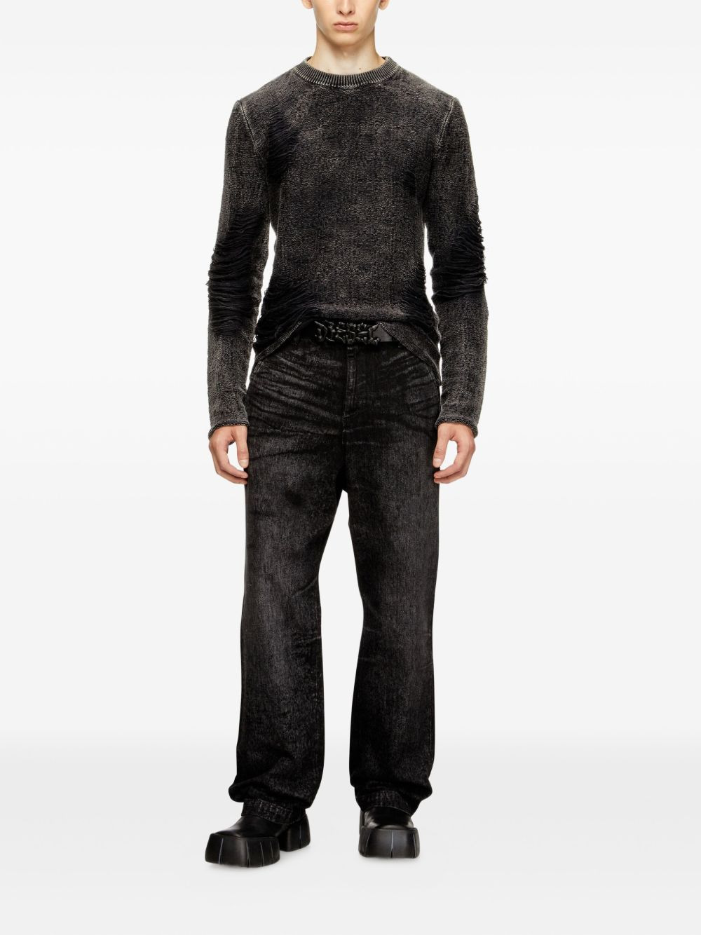 FRAYED-DETAIL SWEATER - 5