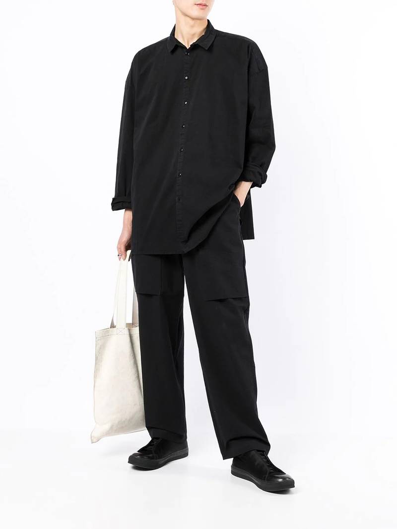 Toogood band-collar cotton shirt outlook