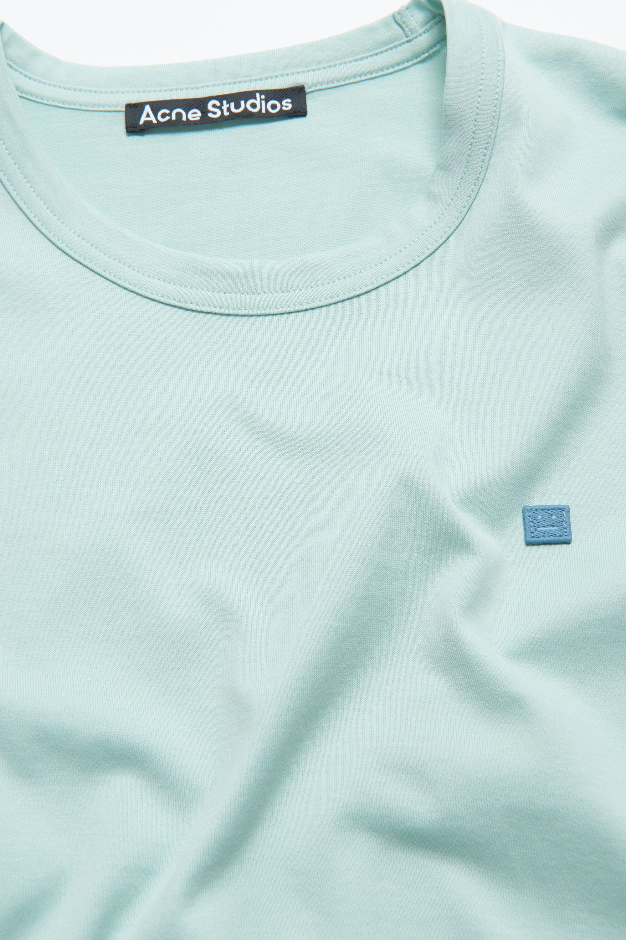 Crew neck t-shirt- Regular fit - Dusty blue - 4