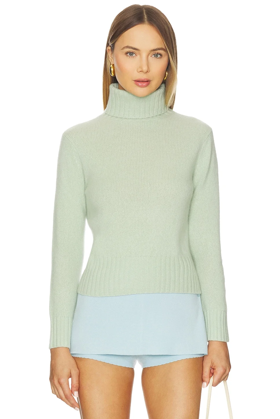 Cashmere Featherweight Turtleneck Sweater - 1