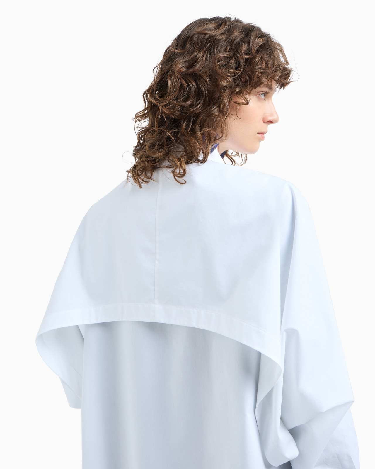 OVERSIZED SHIRT WITH POPLIN FLAP ON THE BACK - 5