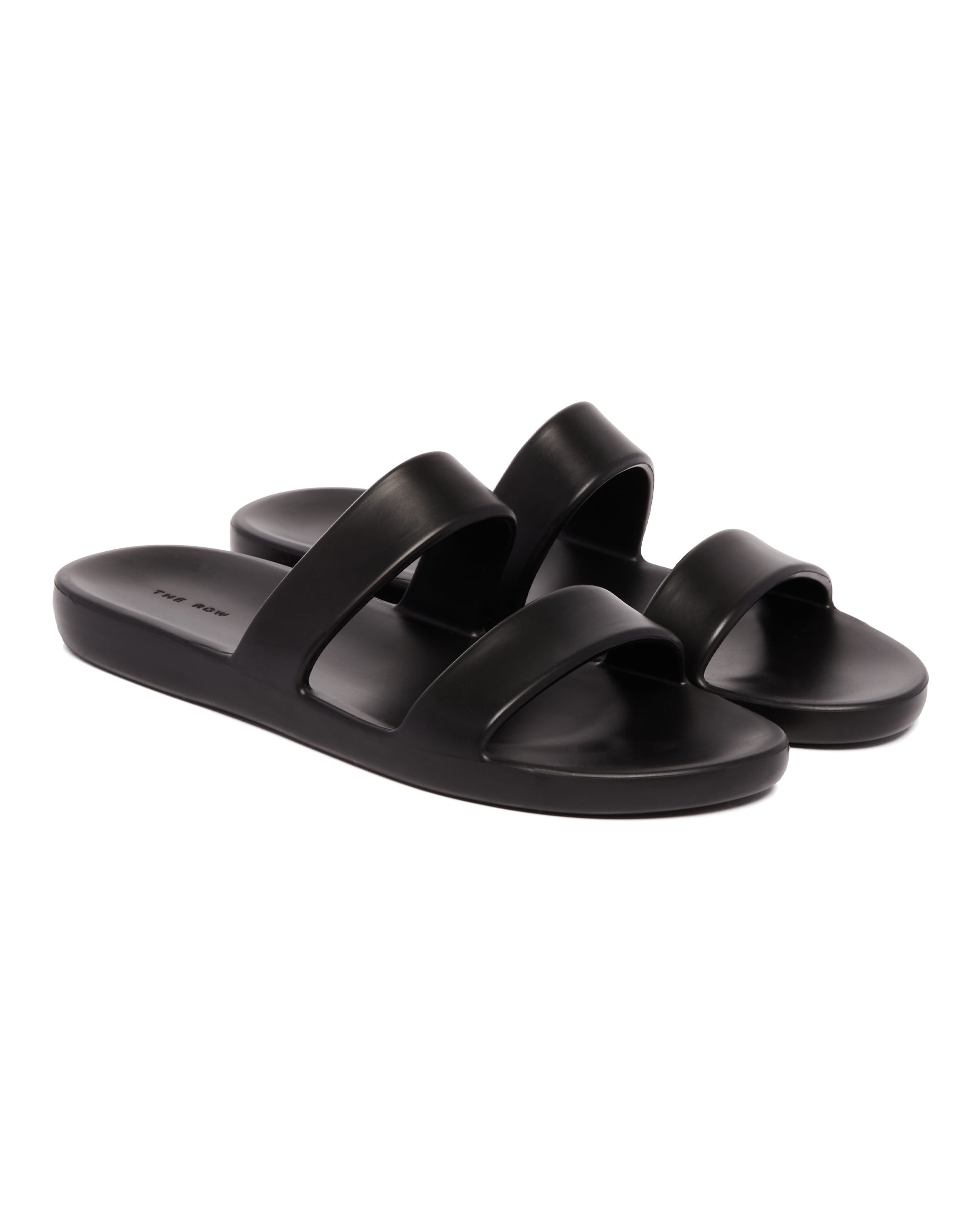 Black Foam Rubber Sandals - 3
