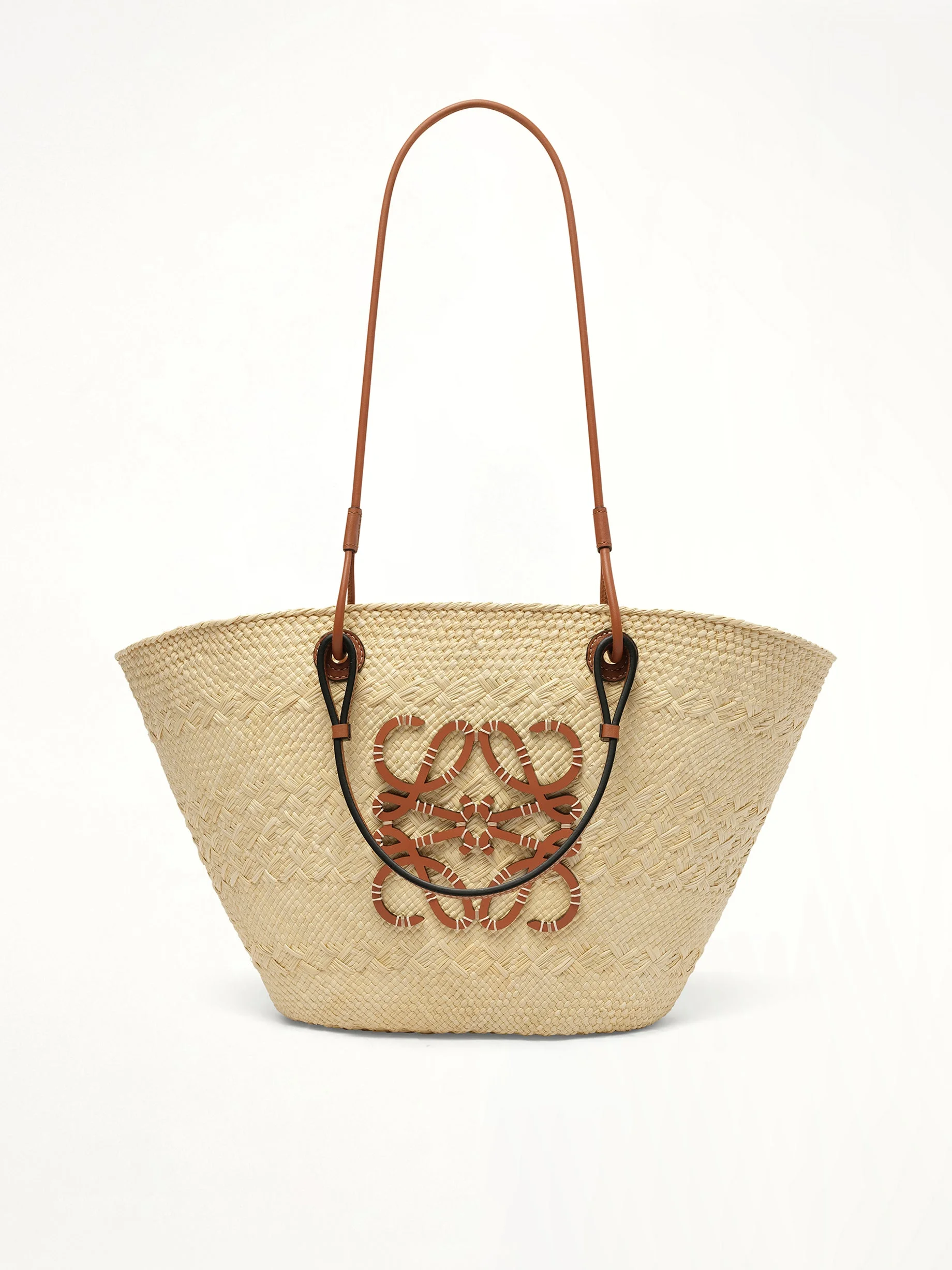 Anagram Basket Medium Bag in Natural/Tan - 1