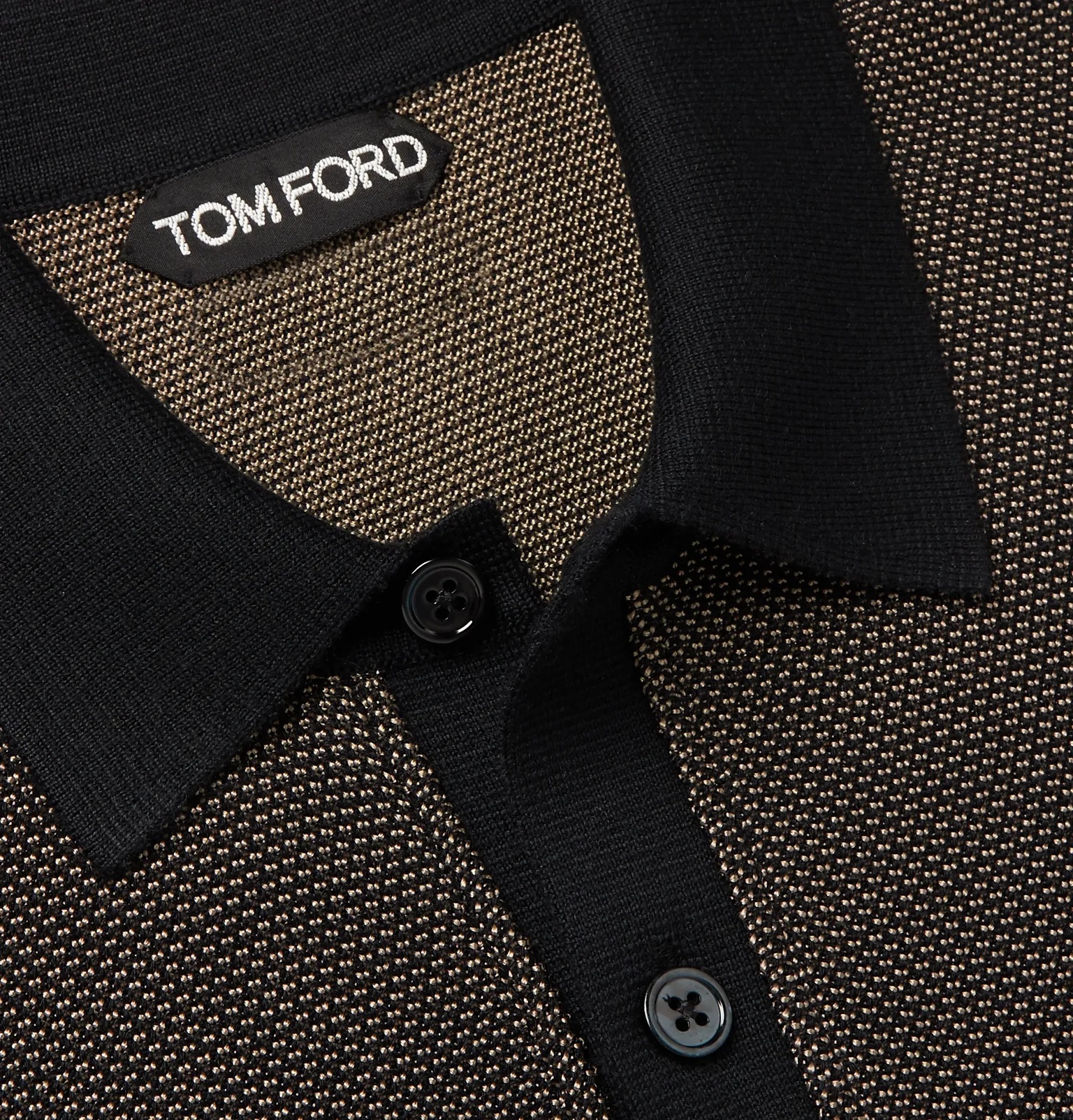 Textured Silk and Cashmere-Blend Polo Shirt - 6