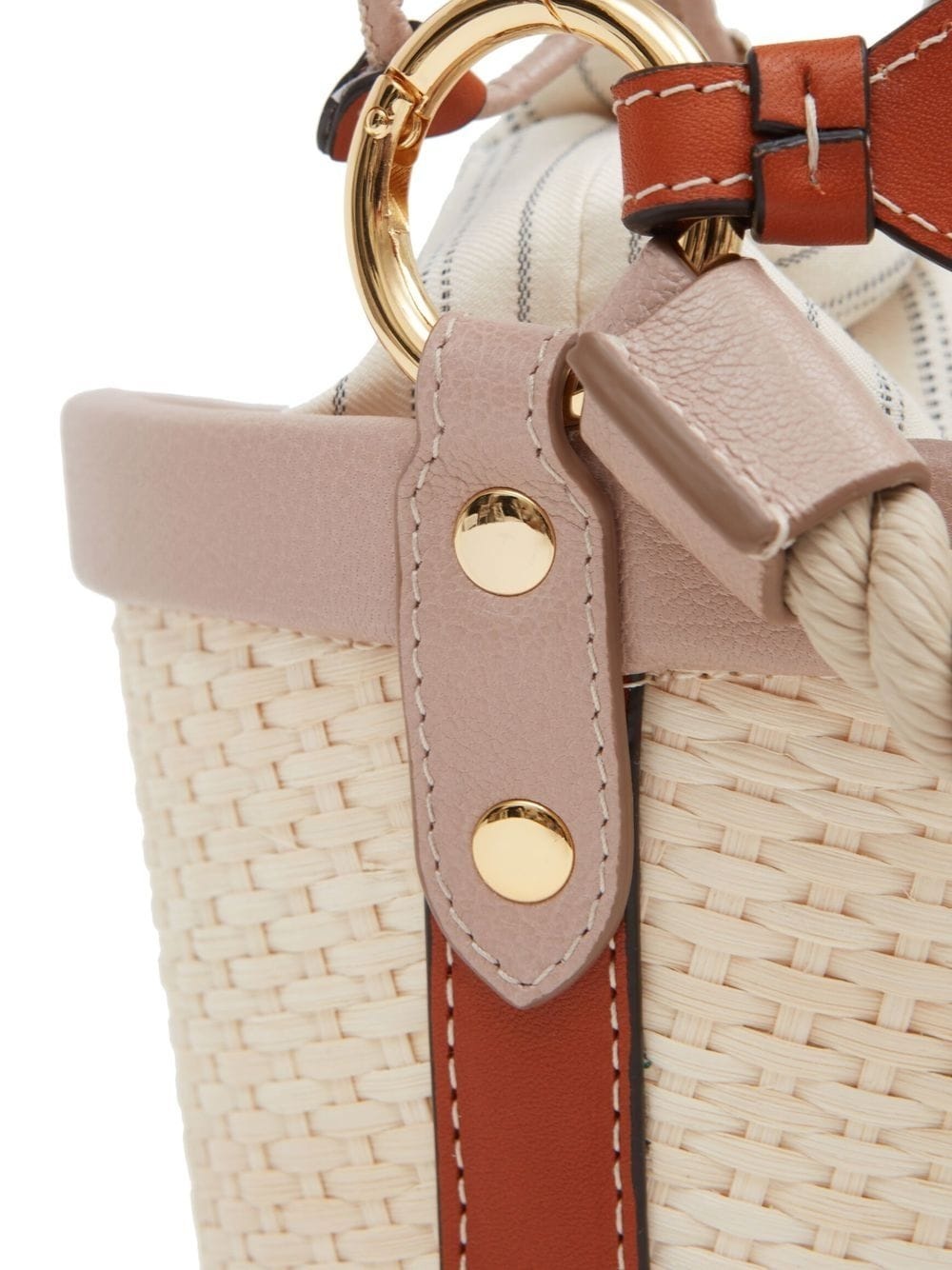 woven mini bucket bag - 4