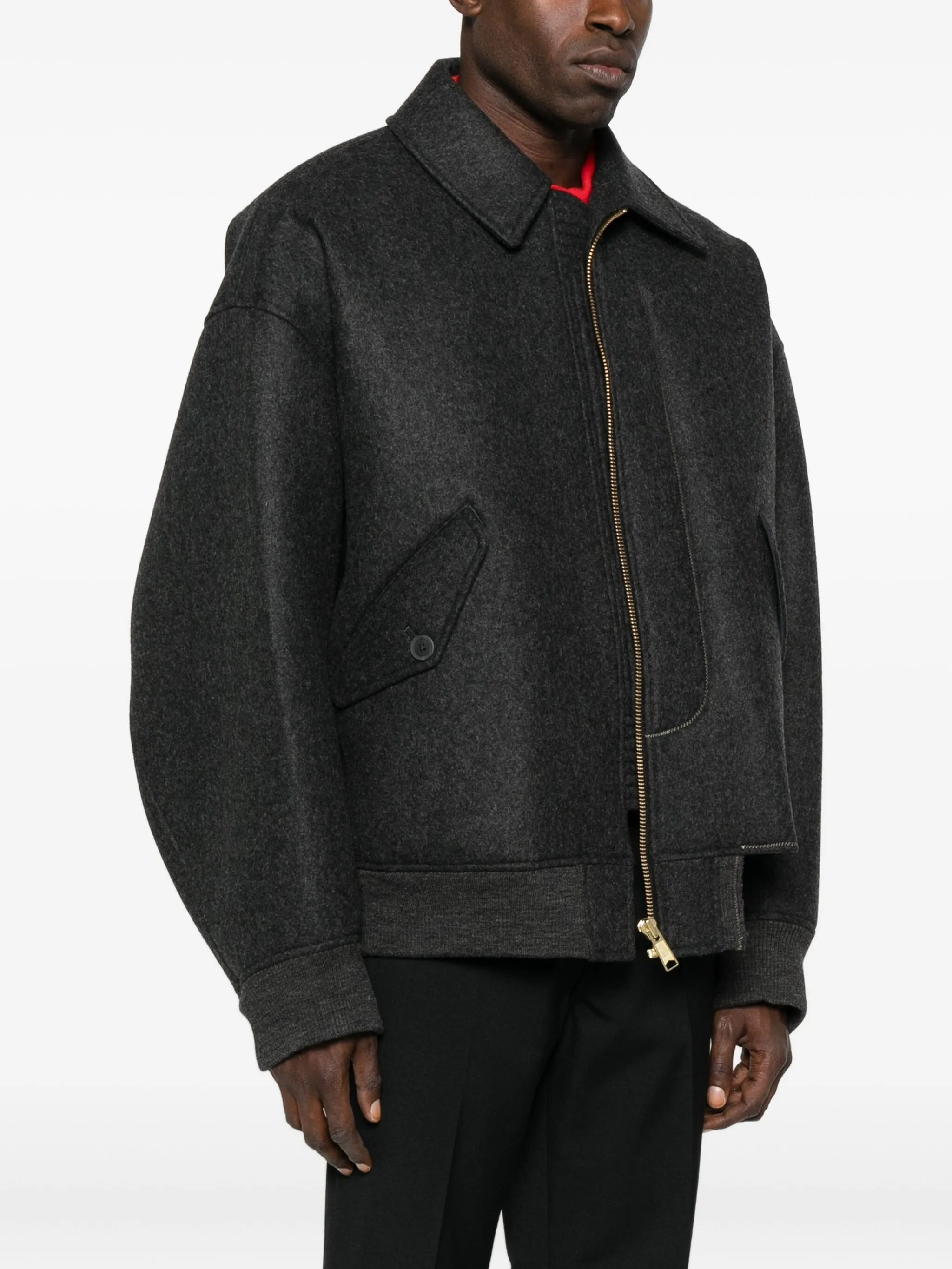zip-up flap-pocket jacket - 3