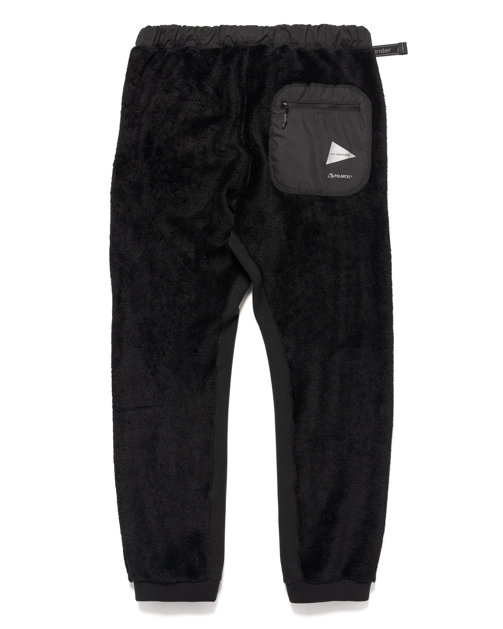 HIGH LOFT FLEECE PANTS BLACK - 5