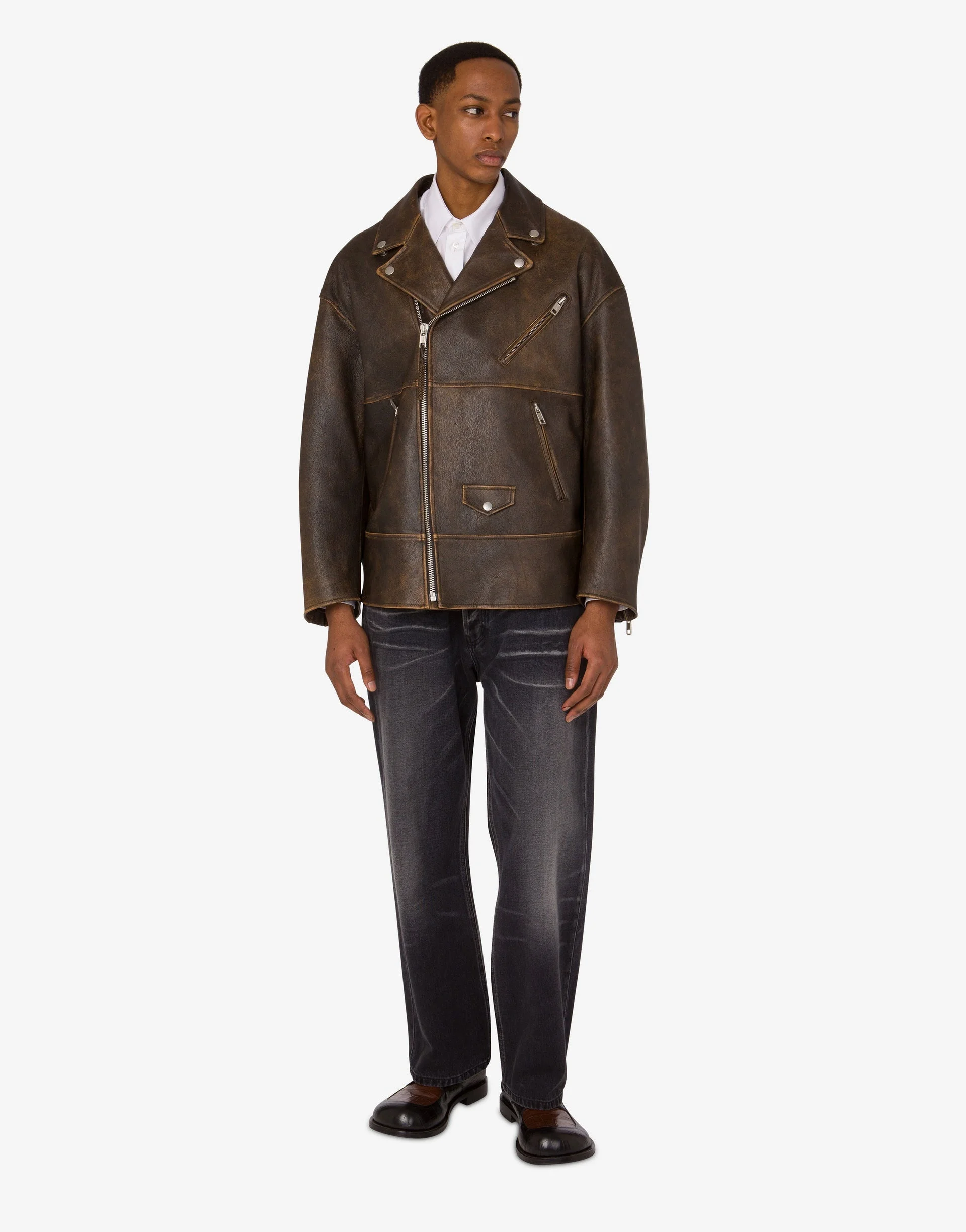 NAPPA LEATHER BIKER JACKET SMILEY® - 1