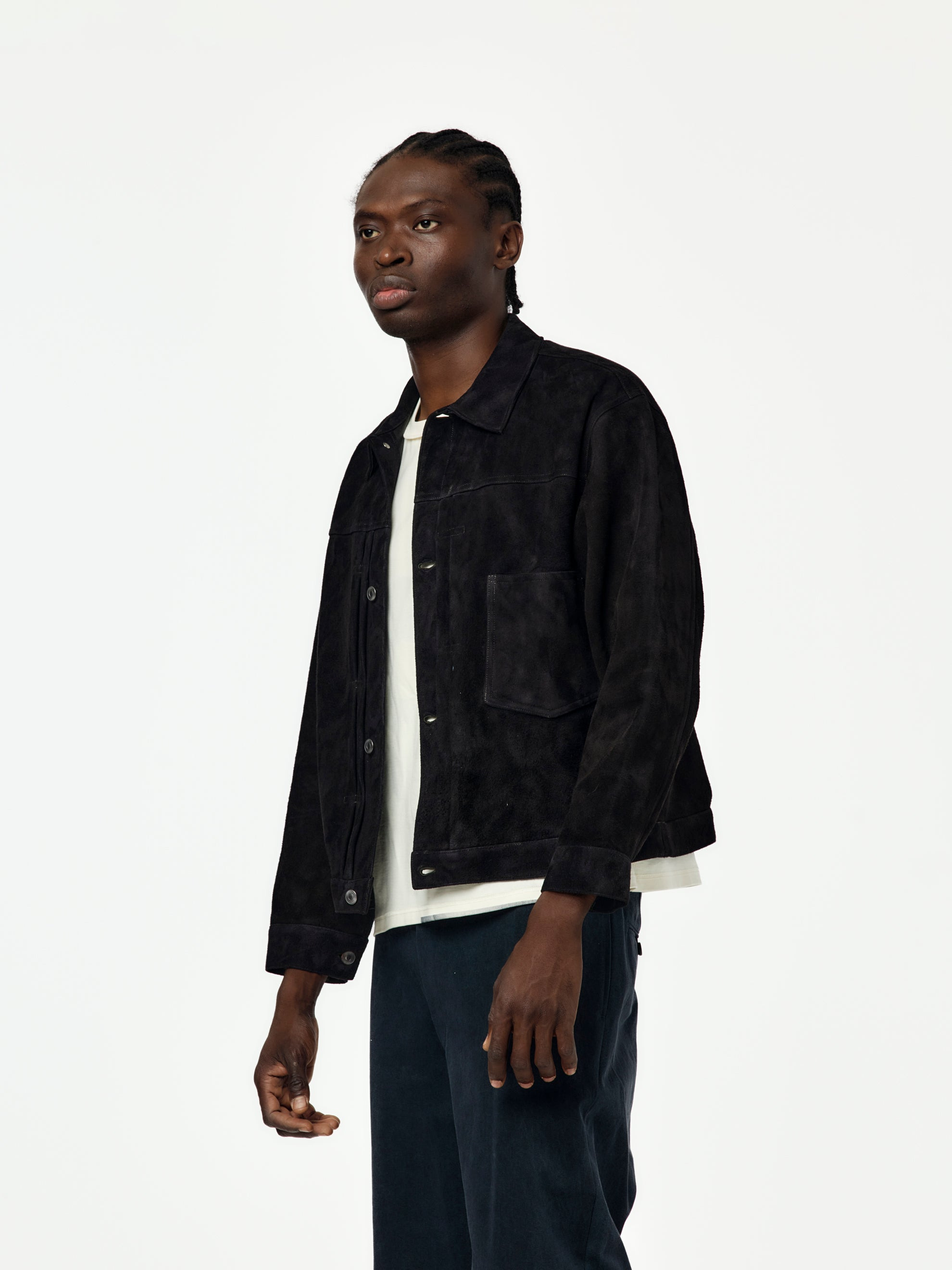 SUEDE LEATHER 1ST TYPE JACKET (BLACK) - 2