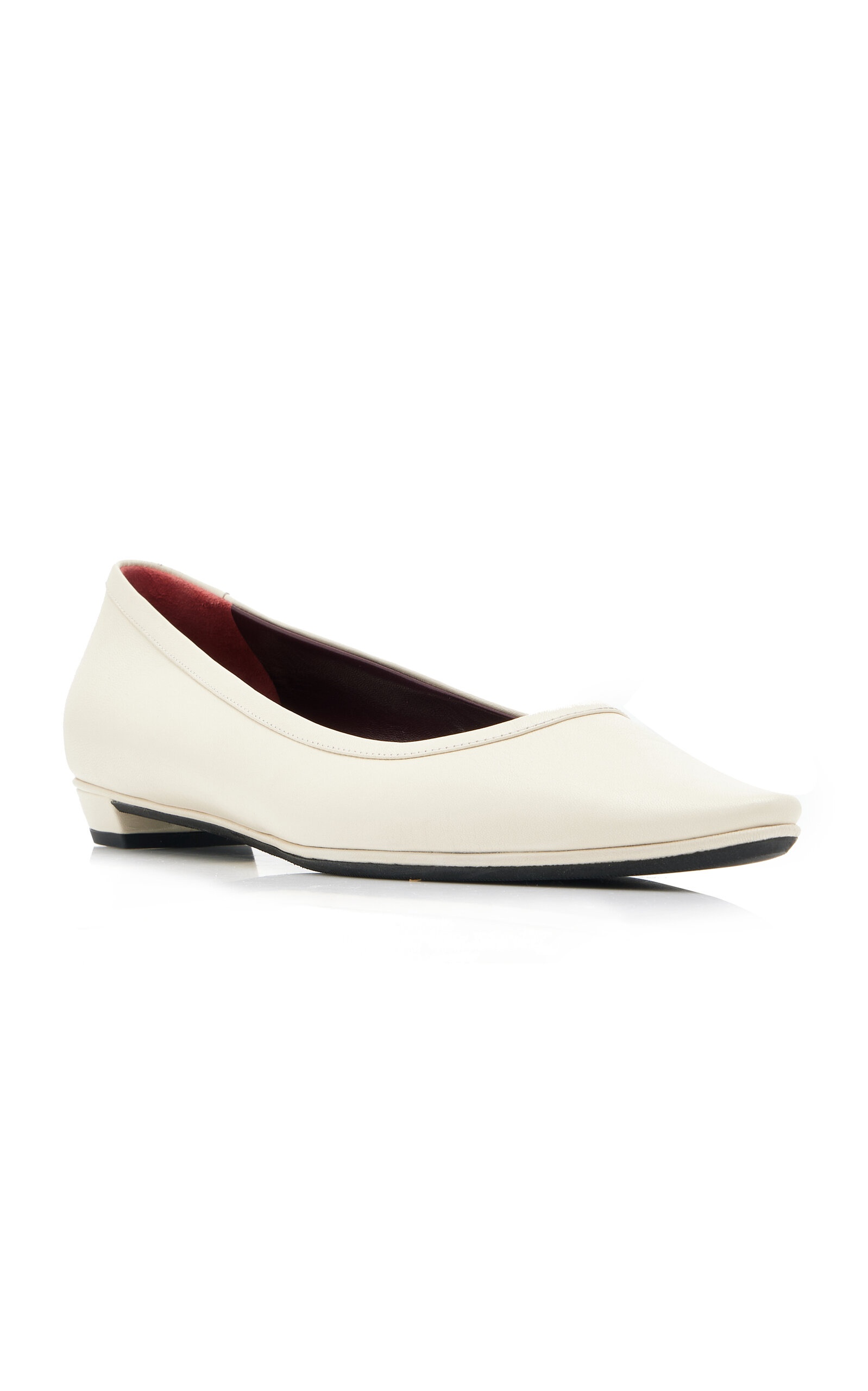 Claudette Leather Flats white - 5