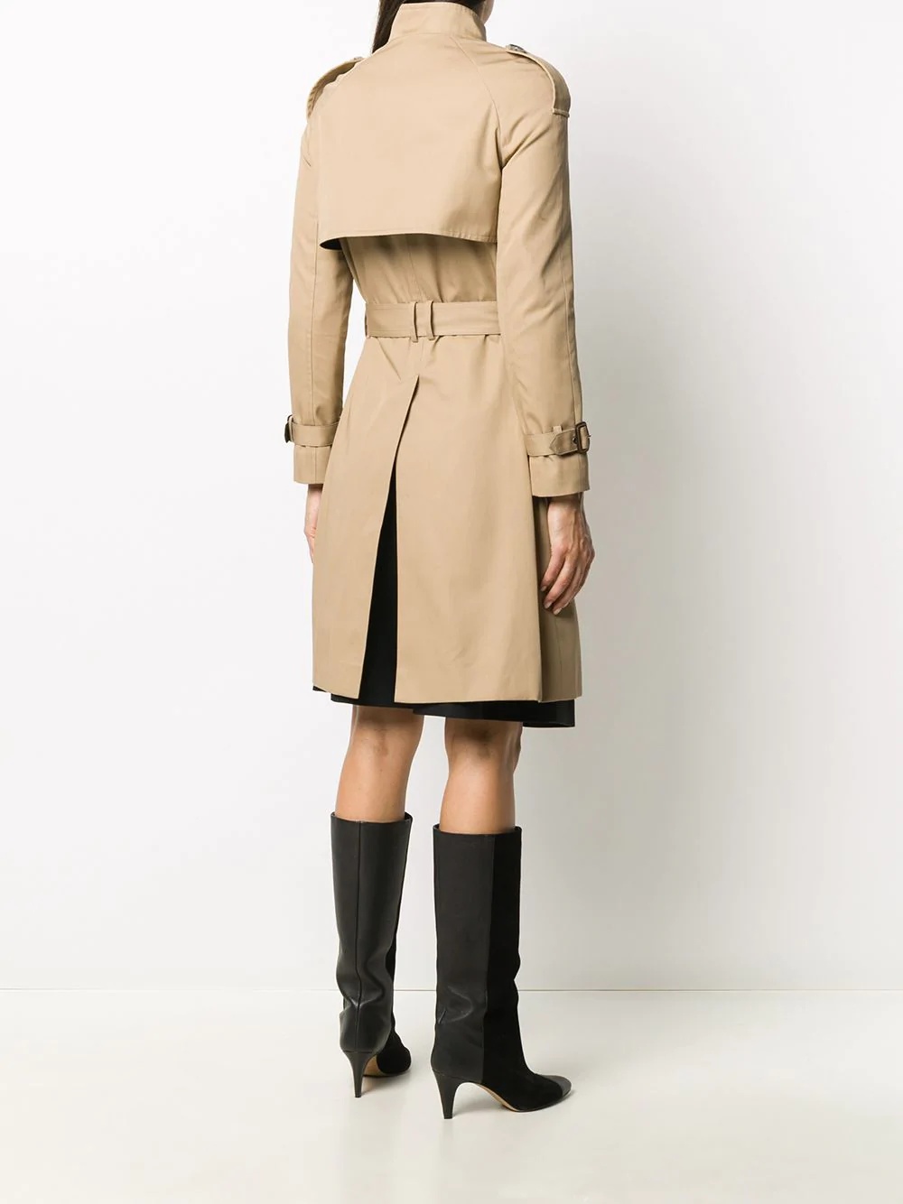 single-breasted trench coat - 4