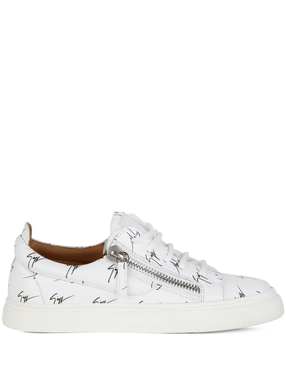 Frankie all-over logo print sneakers - 1