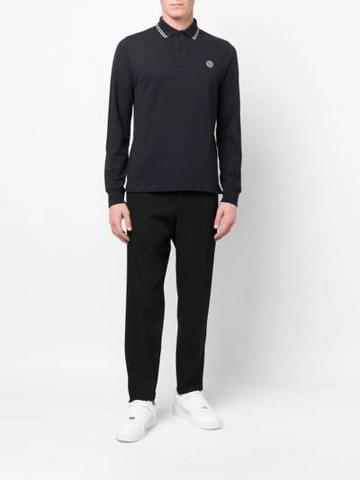 Stone Island Compass-patch polo shirt outlook