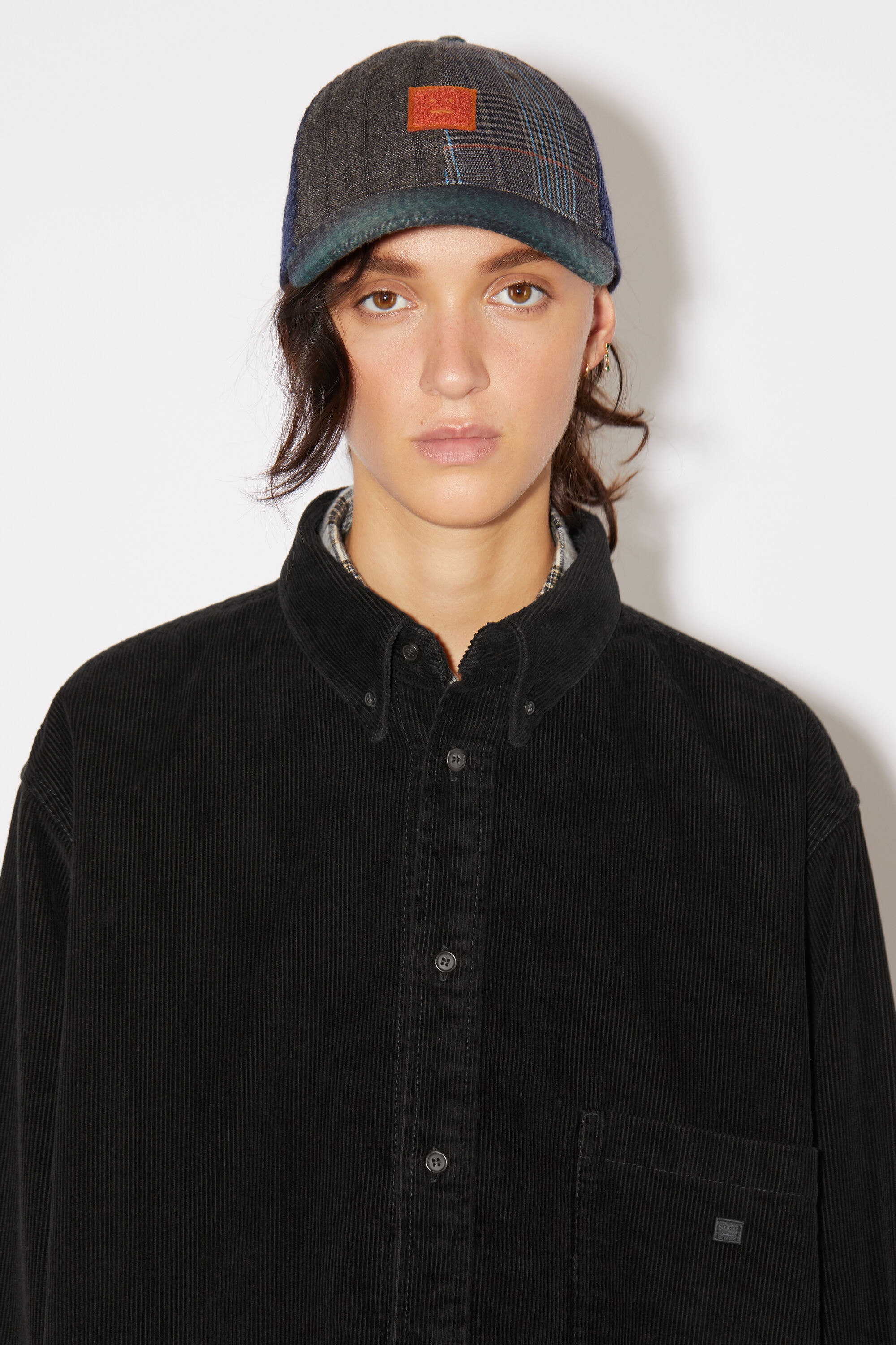Corduroy overshirt - Black - 6